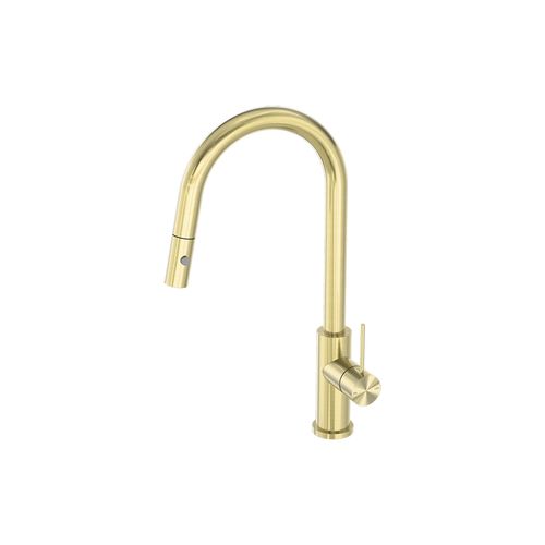 Mecca Pull Out Sink Mixer With Vegie Spray Function Brushed Gold