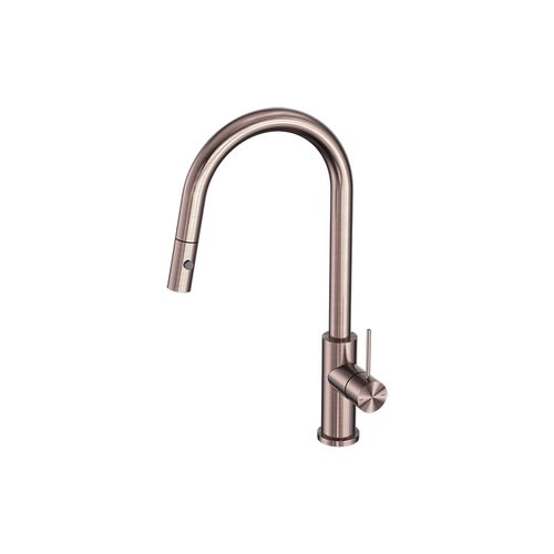 Mecca Pull Out Sink Mixer With Vegie Spray Function Brushed Bronze