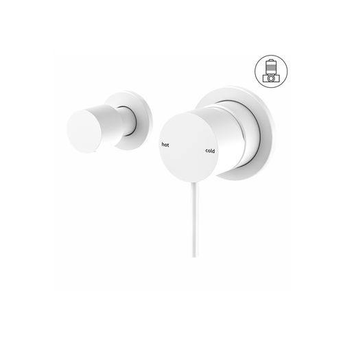 Mecca Shower Mixer With Horizontal 2 Way Divertor Matte White
