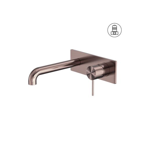 Mecca Wall Basin/Bath Mixer 260mm Brushed Bronze