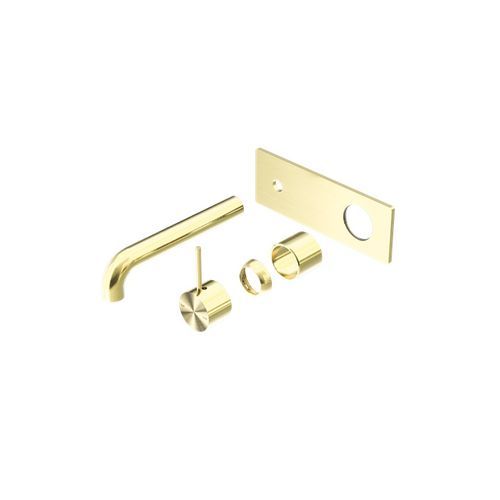 Mecca Wall Basin/Bath Mixer Handle Up 230mm Trim Kits Only Brushed Gold