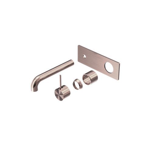 Mecca Wall Basin/Bath Mixer Handle Up 185mm Trim Kits Only Brushed Bronze