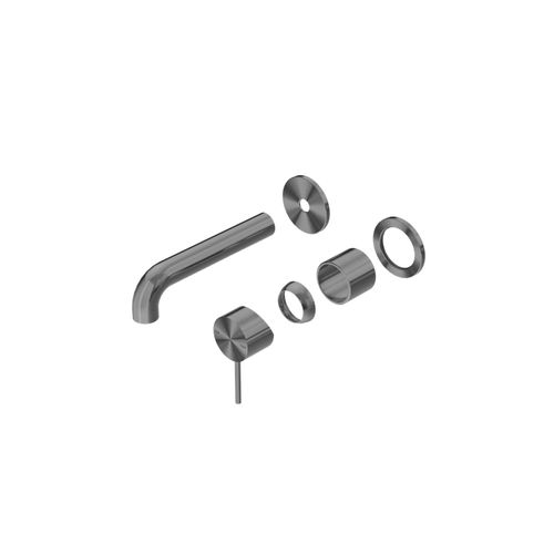 Mecca Wall Basin/Bath Mixer Separate Back Plate 160mm Trim Kits Only Gun Metal