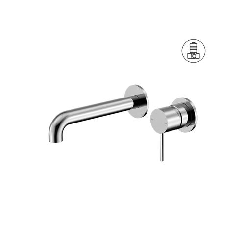 Mecca Wall Basin/Bath Mixer Separate Back Plate 230mm Chrome