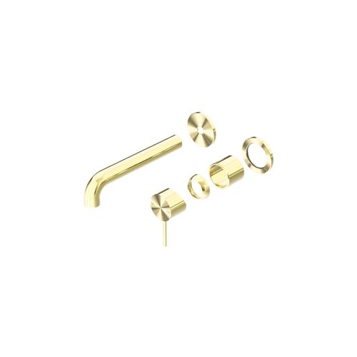 Mecca Wall Basin/Bath Mixer Separate Back Plate 120mm Trim Kits Only Brushed Gold