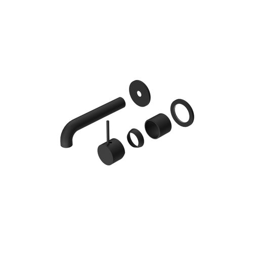 Mecca Wall Basin/Bath Mixer Separate Back Plate Handle Up 120mm Trim Kits Only Matte Black