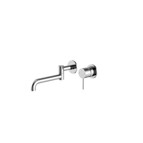 Mecca Wall Basin/Bath Mixer Swivel Spout 225mm Chrome