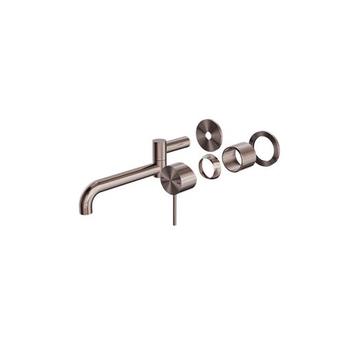 Mecca Wall Basin/Bath Mixer Swivel Spout 225mm Trim Kits Only Brushed Bronze