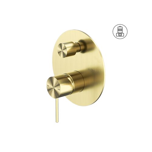 Mecca Shower Mixer With Divertor Brushed Gold