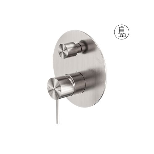 Mecca Shower Mixer With Divertor Brushed Nickel