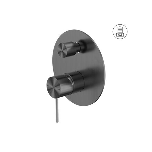 Mecca Shower Mixer With Divertor Gun Metal