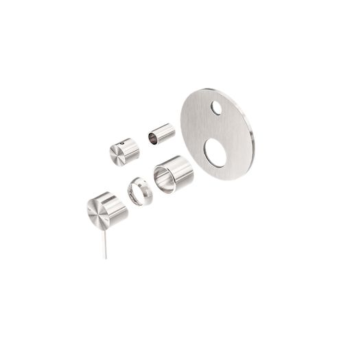Mecca Shower Mixer With Divertor Trim Kits Only Brushed Nickel