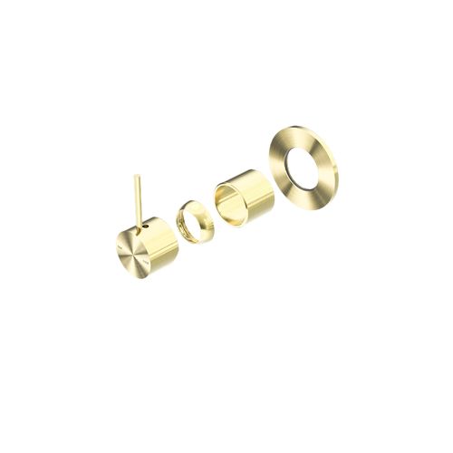 Mecca Shower Mixer Handle Up 80mm Plate Trim Kits Only Brushed Gold