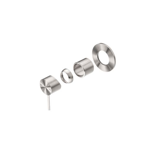 Mecca Shower Mixer 80mm Plate Trim Kits Only Brushed Nickel