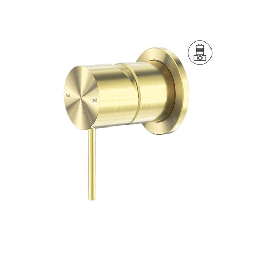 Mecca Shower Mixer 60mm Plate Brushed Gold