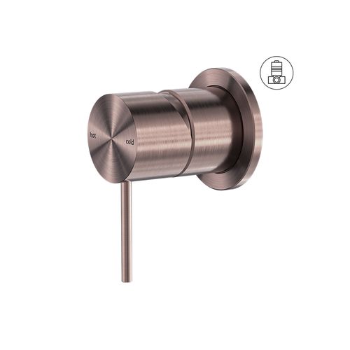 Mecca Shower Mixer 60mm Plate Brushed Bronze