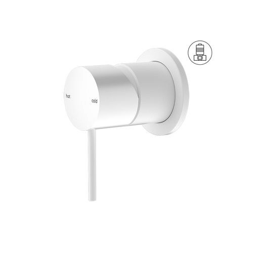 Mecca Shower Mixer 60mm Plate Matte White