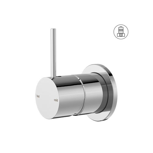 Mecca Shower Mixer 60mm Handle Up Plate Chrome