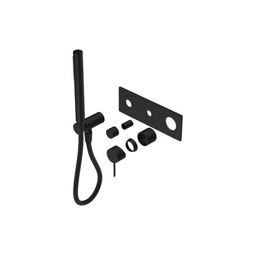 Mecca Shower Mixer Divertor System Trim Kits Only Matte Black