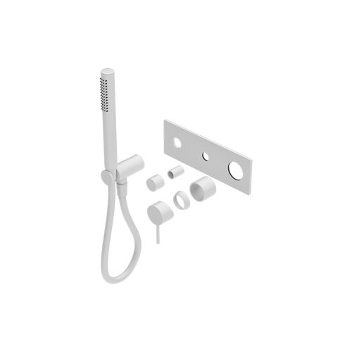 Mecca Shower Mixer Divertor System Trim Kits Only Matte White