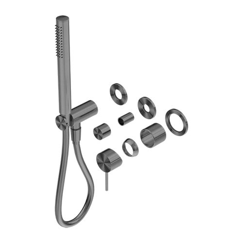 Mecca Shower Mixer Divertor System Separate Back Plate Trim Kits Only Gun Metal