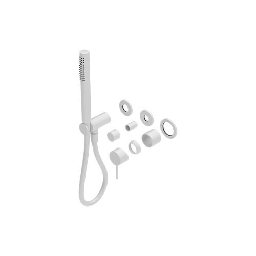 Mecca Shower Mixer Divertor System Separate Back Plate Trim Kits Only Matte White