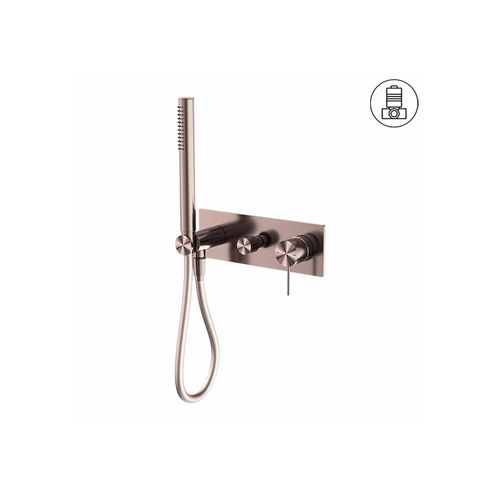Mecca Shower Mixer Divertor System Brushed Bronze