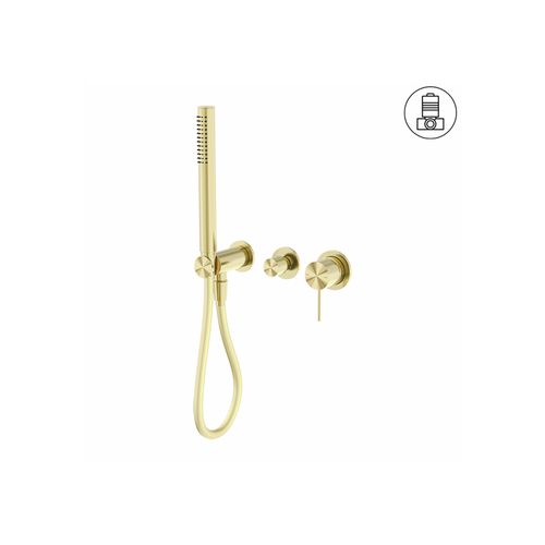 Mecca Shower Mixer Divertor System Separate Back Plate Brushed Gold
