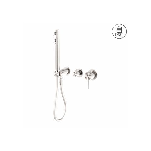 Mecca Shower Mixer Divertor System Separate Back Plate Brushed Nickel