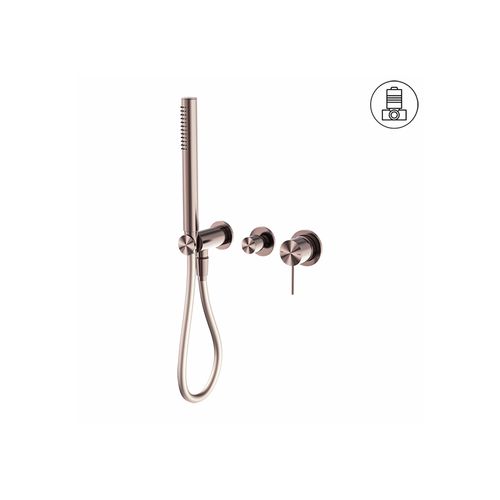 Mecca Shower Mixer Divertor System Separate Back Plate Brushed Bronze