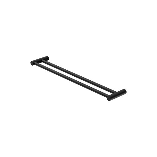New Mecca Double Towel Rail 600mm Matte Black