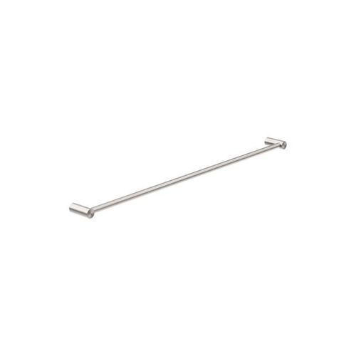 New Mecca Single Towel Rail 800mm Brushed Nickel