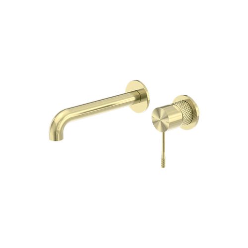 Opal Wall Basin/Bath Mixer Separate Back Plate 160mm Brushed Gold