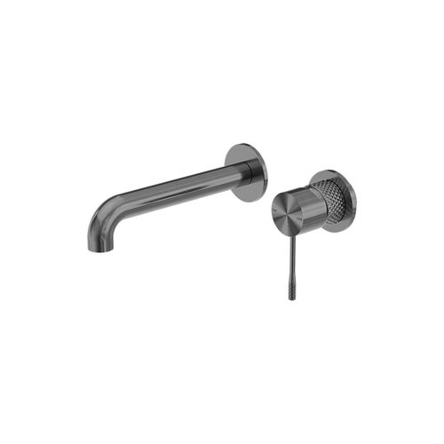 Opal Wall Basin/Bath Mixer Separate Back Plate 260mm Graphite