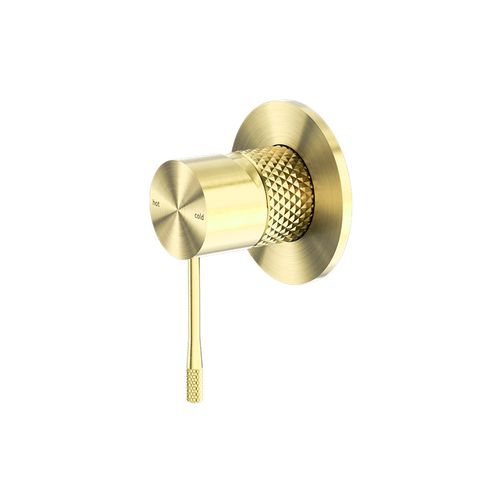 Opal Shower Mixer 80mm Plate Brushed Gold