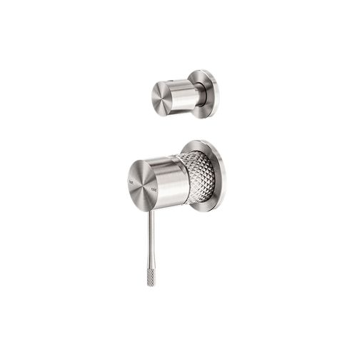 Opal Shower Mixer With Divertor Separate Plate Brushed Nickel
