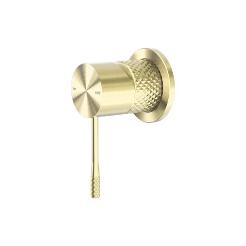 Opal Shower Mixer 60mm Plate Brushed Gold