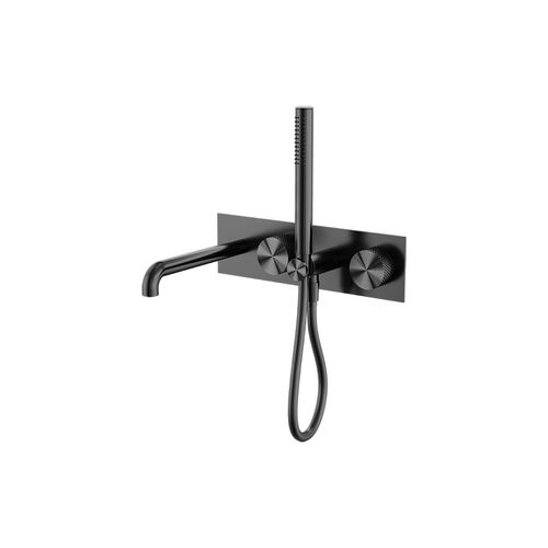 Opal Shower System With Spout 250mm Graphite