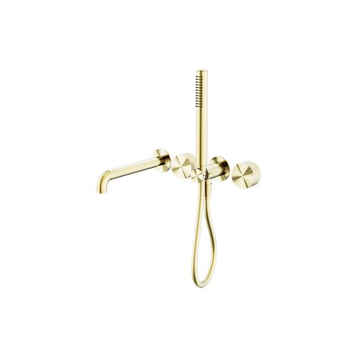 Opal Shower System Separate Plate With Spout 230mm Brushed Gold