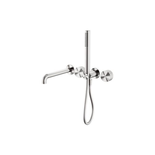 Opal Shower System Separate Plate With Spout 230mm Brushed Nickel