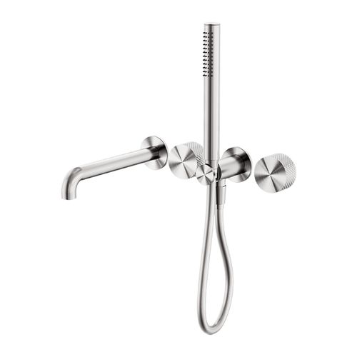 Opal Shower System Separate Plate With Spout 250mm Brushed Nickel