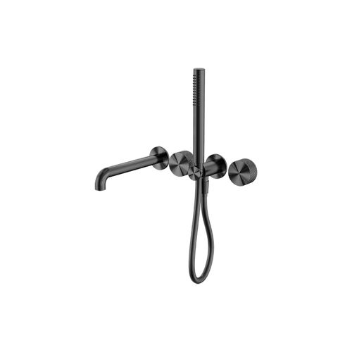 Opal Shower System Separate Plate With Spout 230mm Graphite