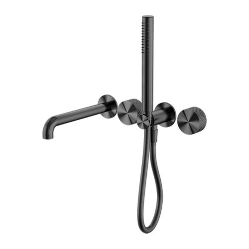 Opal Shower System Separate Plate With Spout 250mm Graphite