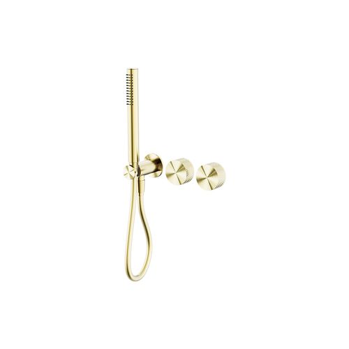 Opal Shower System Separate Plate Brushed Gold