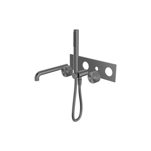 Opal Shower System With Spout 230mm Kit Graphite
