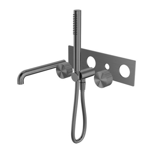 Opal Shower System With Spout 250mm Kit Graphite