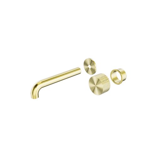 Opal Wall Basin/Bath Set 185mm Kit Brushed Gold