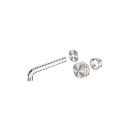 Opal Wall Basin/Bath Set 185mm Kit Brushed Nickel