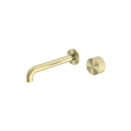 Opal Wall Basin/Bath Set 120mm Brushed Gold