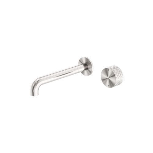 Opal Wall Basin/Bath Set 160mm Brushed Nickel